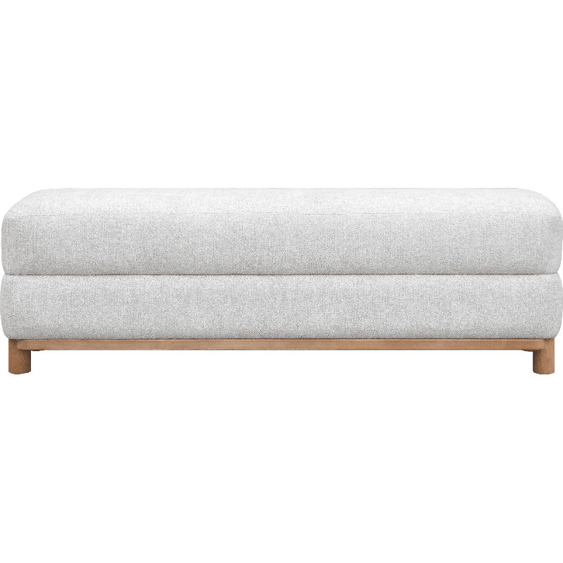Banc en bois et rembourré Hollis