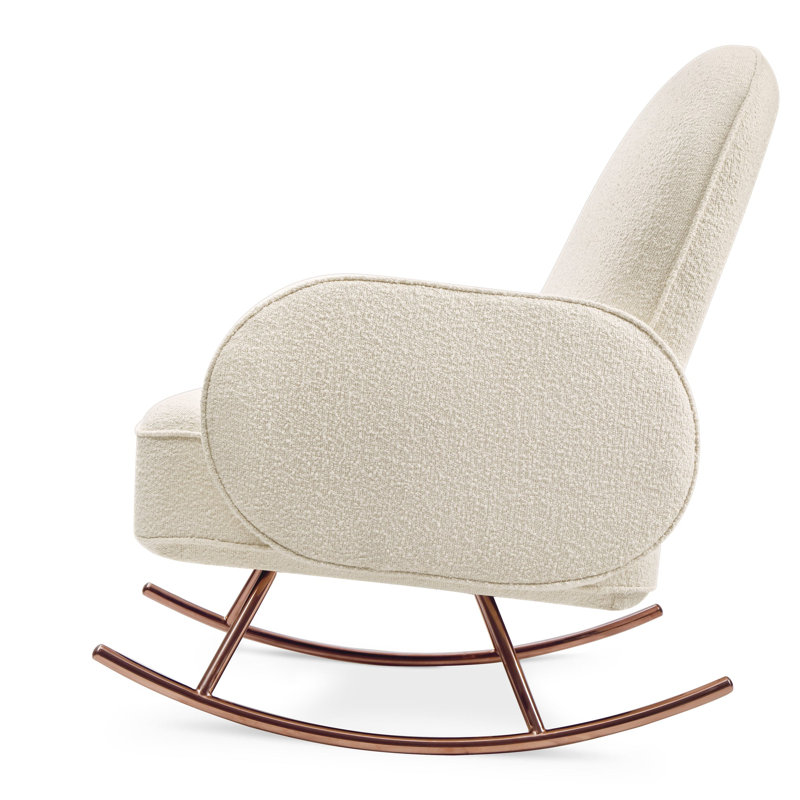 Compass Rocking Chair, Ivory Boucle