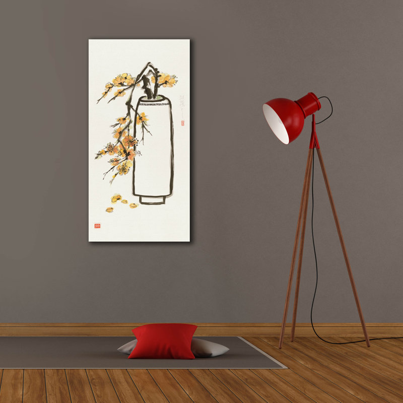 «Honey Blossom» par Chris Paschke, art mural sur toile, H 40 po x l 20 po