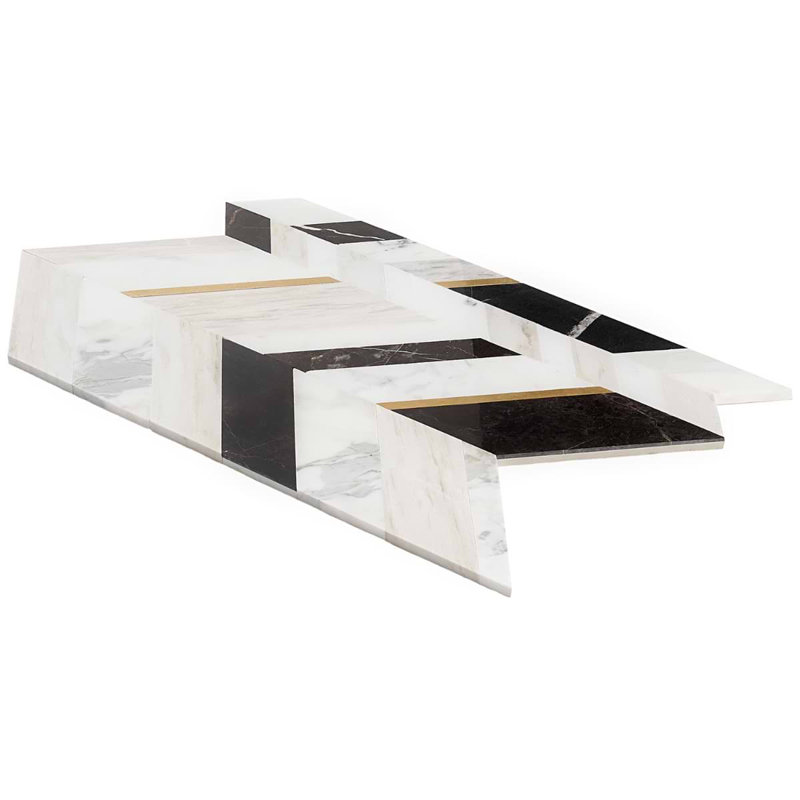 Amari Polished Marble And Aluminum Mosaic, Saint Laurent