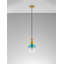 Sandy Gold Metal  Glossy Glass  LED E14 1x5 Watt 230 Volt  IP20 Bulb Excluded  D: 10.8 H1: 30 H2: 184 cm Adjustable height-600072949
