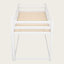 Lit superposé simple au-dessus d'un lit simple avec échelle, structure en bois massif, garde-corps de sécurité, conception peu encombrante pour chambre d'enfant-1510843118