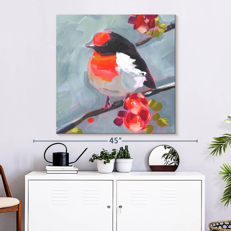 Brampt Brushstroke Bird I, 33" H x 33" W