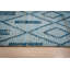 Blue Hand-Knotted Wool Diamond Trellis Geometric Modern Contemporary Carpet Rug-1093250180