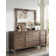 Commode double 6 tiroirs avec miroir Kaylanne