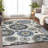 Premium Machine Washable Prisco Pewter Rug-1619565779