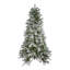 6.5' Pre-Lit Led Flocked Mixed Colorado Pine Artificial Christmas Tree - Clear Lights-861110407-862314956