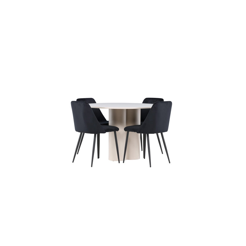 Olin 4 - Person Dining Set, Beige