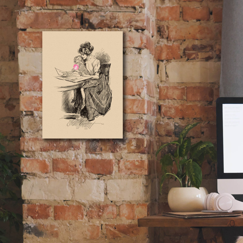  «Victorian Lady Misbehaving 6» par Alicia Longley, art mural sur toile, 12 po x 16 po, H 16 po x l 12 po