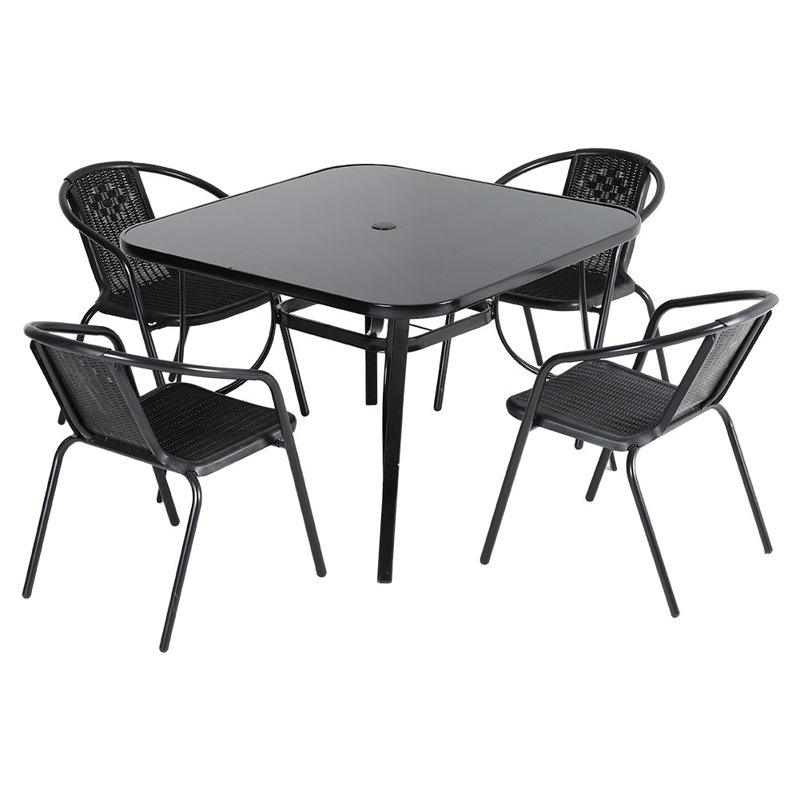 Ber 4 - Person Patio Dining Set with Square Table