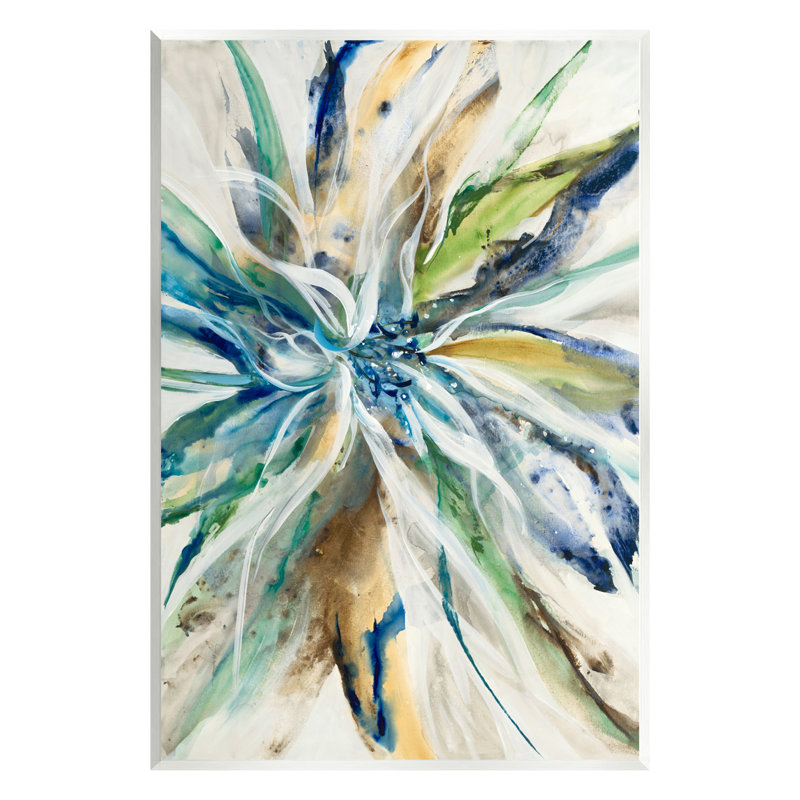 «Flower Petals Abstraction» par Liz Jardine, impression, H 15 po x l 10 po x P 0,5 po, Mdf