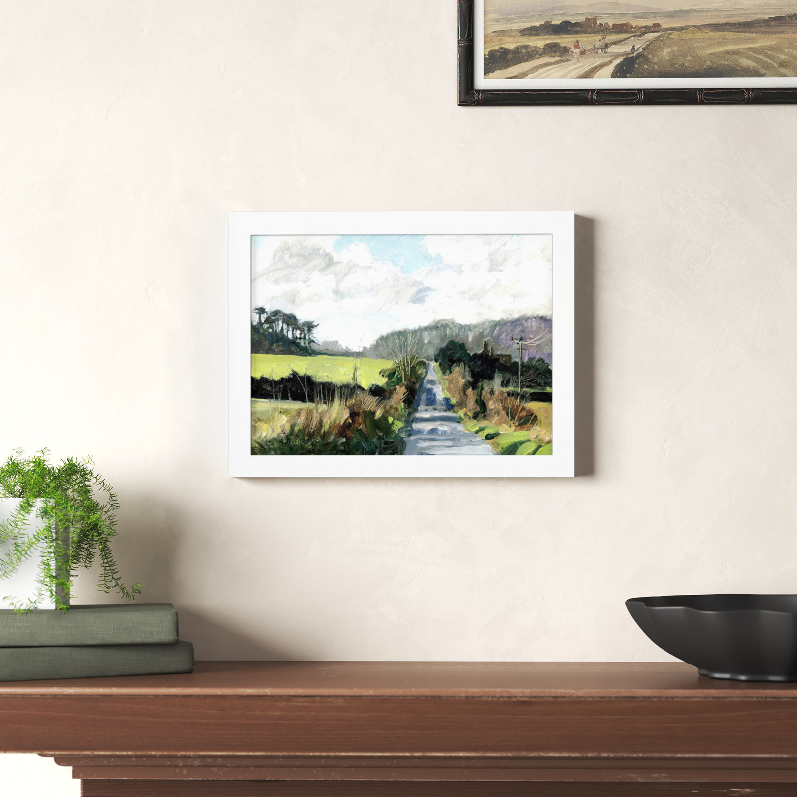 Ripple Lane by Metcalfe Clive, White, 10" H x 13" W x 1" D