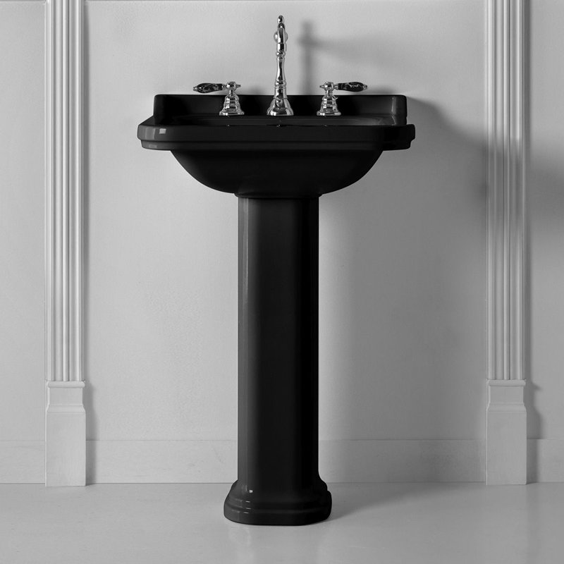 Waldorf 23.6'' L Bathroom Sink, Widespread Faucet