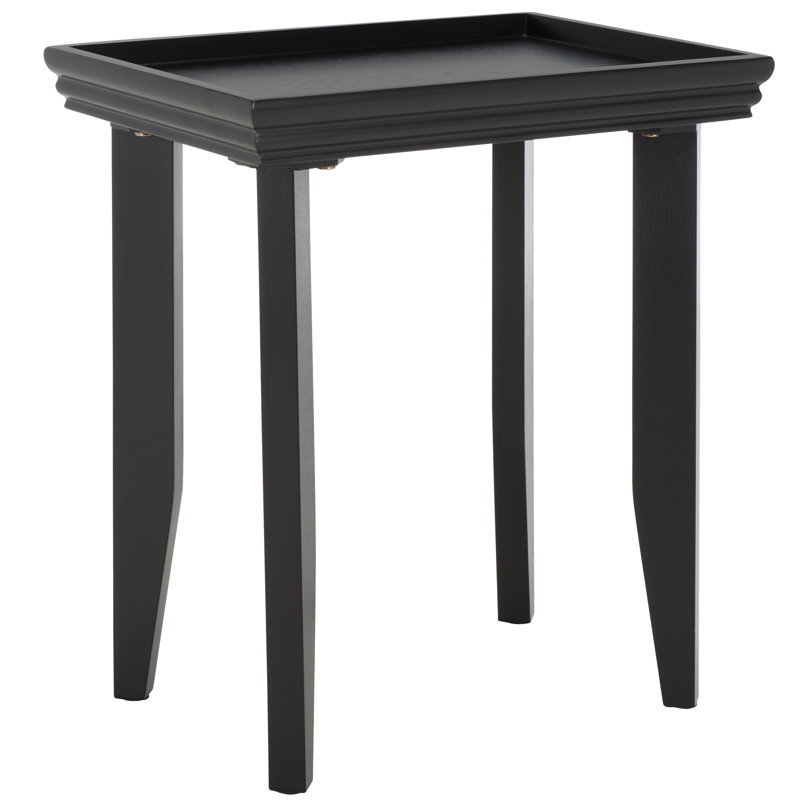 Tray Top End Table, Black
