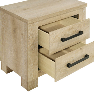 Bedroom Nightstand, 2-drawer Nightstand, Modern Style Bedside Table