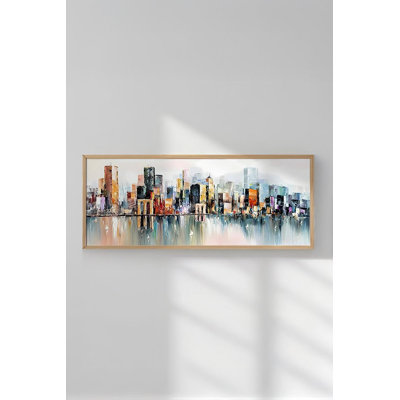 Stunning Decorative Framed MDF Painting, 12.9 x 27.6 inches | 100% Solid Wood Frame (Thickness: 0.8 inches) | High-Quality Digital Printing on 100% MDF (Thickness: 0.1 inches) | Perfect Wall Art for Home & Office Decor