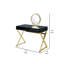 Coiffeuse en bois massif avec miroir-609229655
