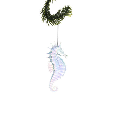 Ornement hippocampe turquoise (paquet de 6)
