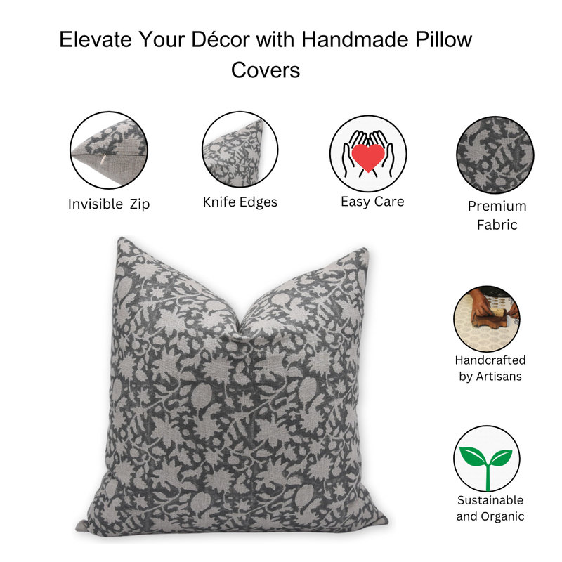 Linen Square Pillow Cover, 18" x 18"