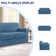 Pizarro Soft Stretch Separate Box Cushion Loveseat Slipcover