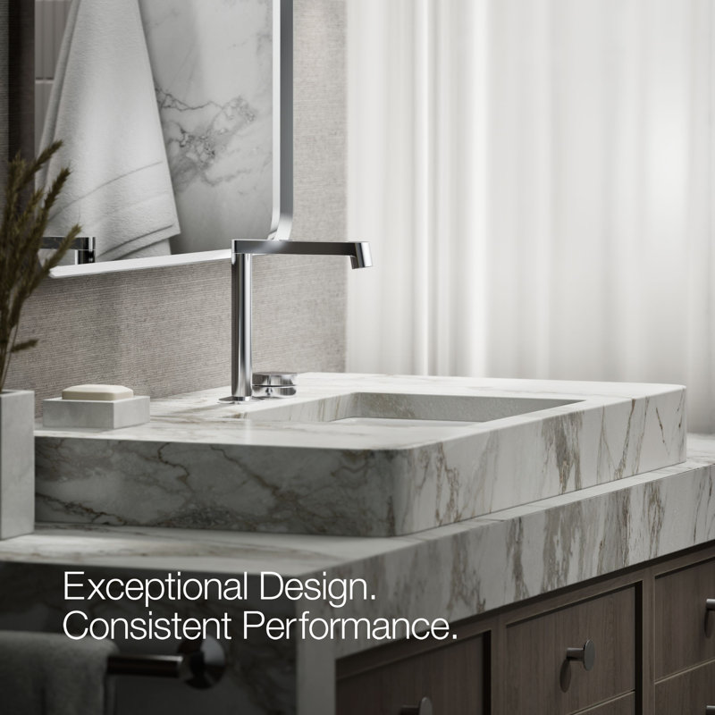 Components Bathroom Sink Rocker Handle, Polished Chrome