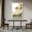 Toile abstraite, art mural encadré en aluminium doré prêt à être accroché 28-37080551