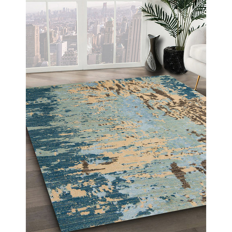 Abstract Indoor Rug, Square 8'