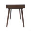 Bureau d'écriture avec grands tiroirs, table d'ordinateur pour le bureau à domicile ou le vestibule, couleur brune