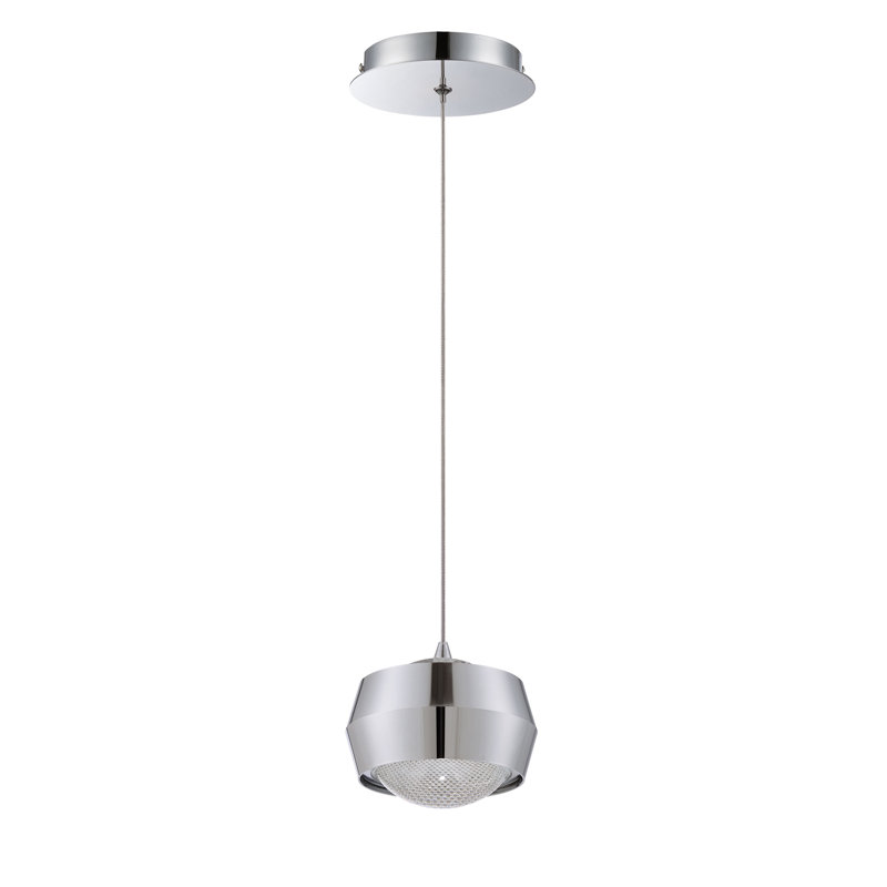 Uptown 1 Light Mini Pendant, Chrome