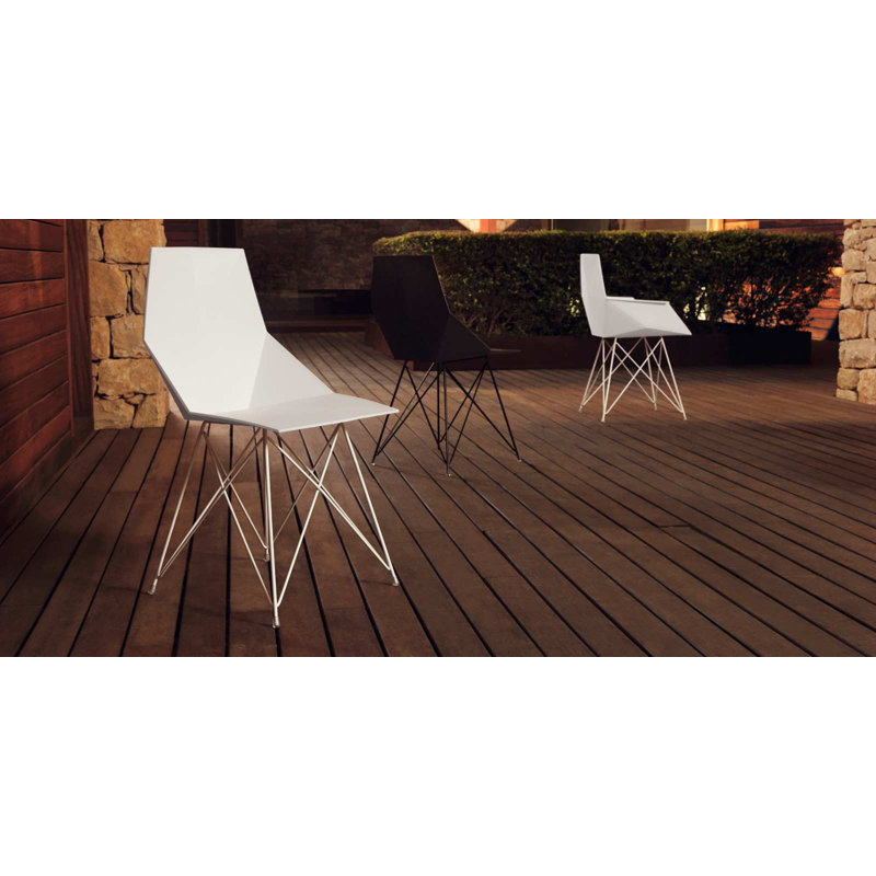 Faz Patio Dining Chair, White