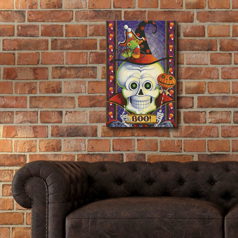 Trinx «Boo!» par David Galchutt, art mural en verre acrylique, H 24 po x l 16 po x P 0,2 po