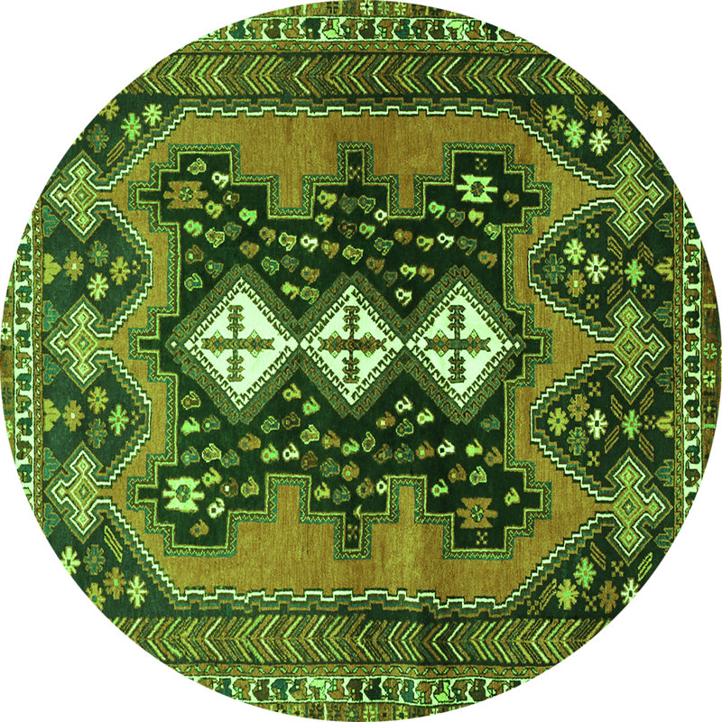Performance Oriental Indoor Rug, Round 6'