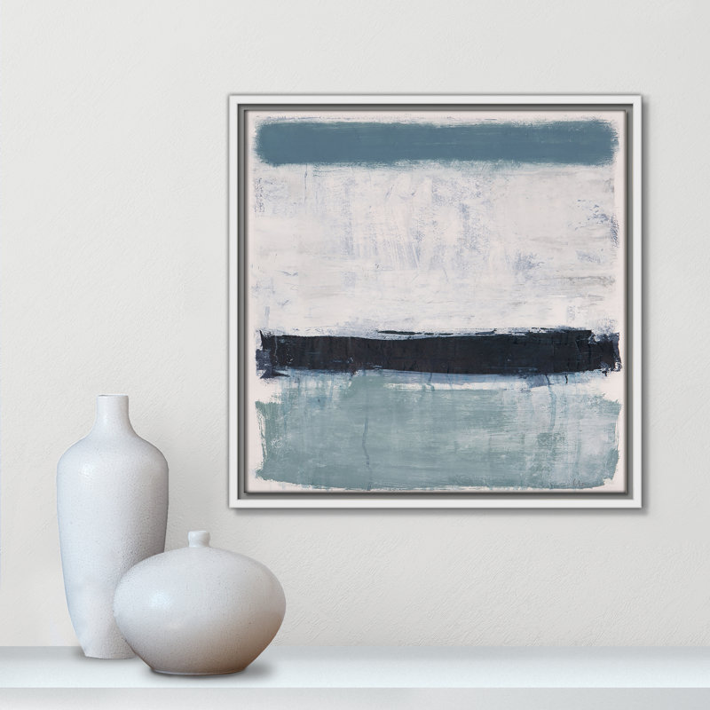 «Coastal Delight I», reproduction carrée par Casa Fine Arts, Cadre flottant blanc, H 17,5 po x l 17,5 po