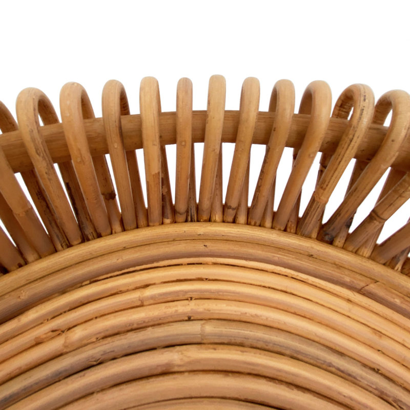 Centre de table rond en rotin Carsen