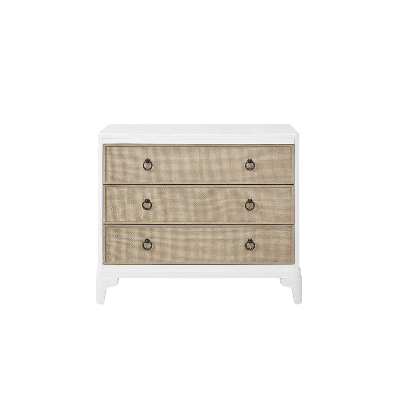 Commode 3 tiroirs Leflore Heights, Blanc