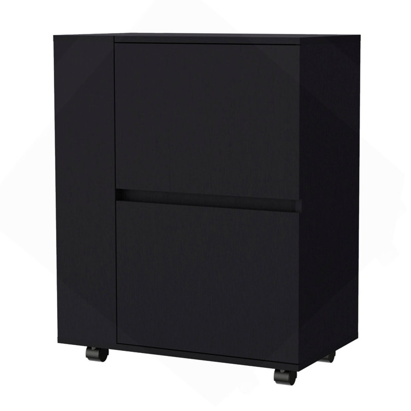 2-Cabinet Bar Cart, Wenge