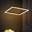 Luminaire suspendu carré contemporain en métal Nero 23,63 po Nero, noir-721752378