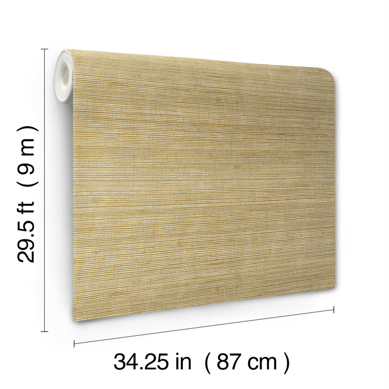 Papier peint raphia, Orange