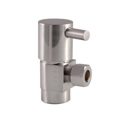 Kingston Brass Concord 1/2-Inch FIP x 3/8-Inch OD Comp Anti-Seize Deluxe Quarter-Turn Ceramic Hardisc Cartridge Angle Stop