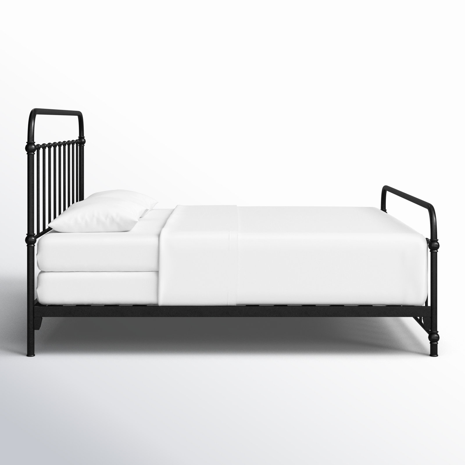 Niles Metal Bed, Black, Twin