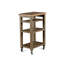 Chariot de cuisine polyvalent en bois d'acacia avec beaucoup de rangement et de mobilité