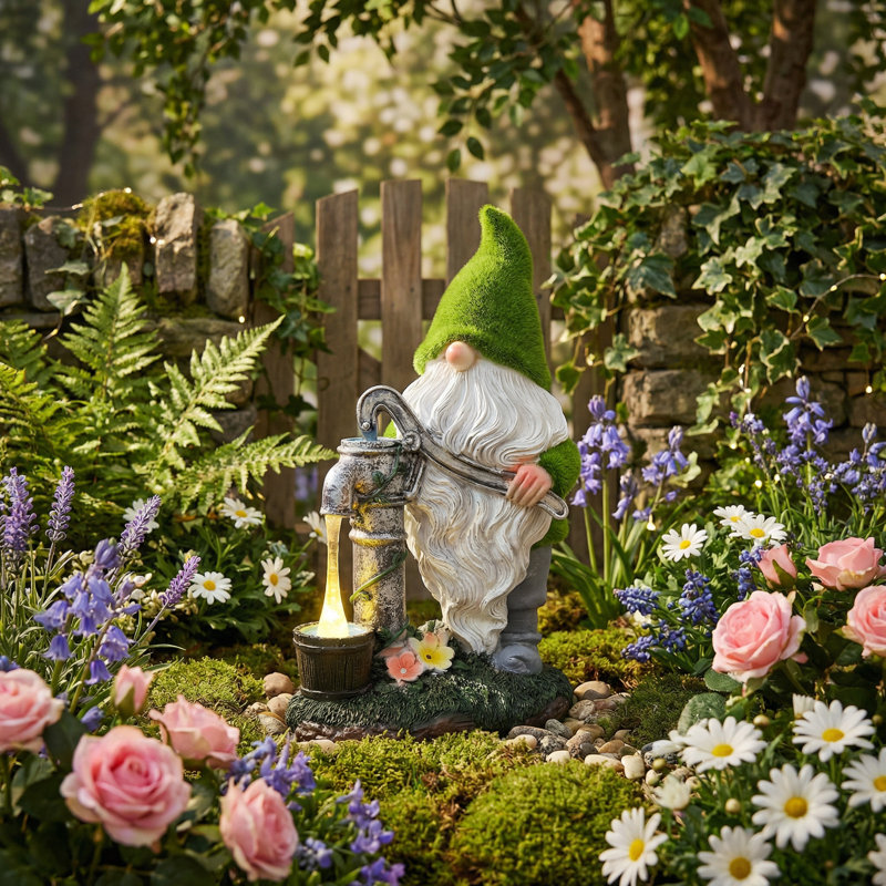 Statues de jardin solaires gnomes