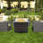 Outdoor Fire Table with Powerful Heating and Stylish Wicker Base for Various Occasions