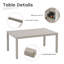 Table d'extérieur en aluminium-1412891349