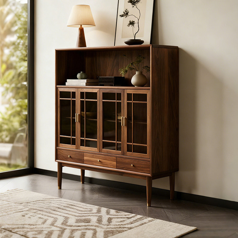 High-End Glass-Door Buffet Table