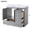 Meuble-lavabo sur pieds 36 po avec lavabo à fermeture douce et 2 portes 36 po Shaker-1502672825