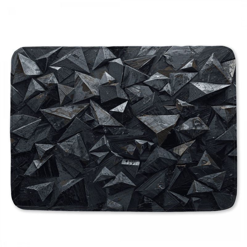 Tapis de bain foncé, L 24 po x L 17 po