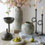 Plateau de sculpture orbe noir et or en fer-2122122214