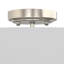 Plafonnier semi-encastré cylindrique 2 lumières avec abat-jour en lin