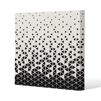 Geometric Triangles Slim Style Canvas Print
